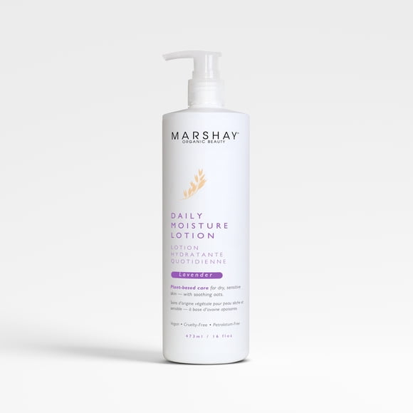Daily Lightweight Moisturizing Lotion, Face Moisturizer, and Hand Cream with Shea Butter and Colloidal Oatmeal. For Normal to Dry Skin + Sensitive Skin- Lavender