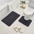 thumbnail image 1 of JMYHOAM Bath Mats for Bathroom Bathroom Rug Set Of 2 Foam Bath Mat Toilet Mat Soft Absorbent Thick Rug Non-Slip Backing Universal Machine Washable Floor Mats, 1 of 3