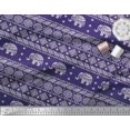 thumbnail image 2 of Soimoi Poly Georgette Fabric Aztec & Tribal Elephant Animal Printed Fabric 1 Yard 42 Inch Wide, 2 of 3