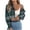 31-green womens plaid shirt, variant on UPPADA Plaid Flannel Shirts for Women Plaid Flannel Shirts Oversized Long Sleeve Button Down Buffalo Plaid Shirts Dressy Blouse Tops with Pockets Light Blue,L