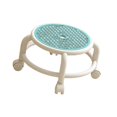 thumbnail image 4 of simhoa Round Rolling Low Stool Lightweight with Wheels for Home Pedicure Garage Blue, 4 of 8