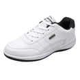 thumbnail image 1 of Espadrilles à Enfiler pour Hommes à Moins de 20 $ Hommes Talon Compensé Semelle Souple Espadrilles Semelle Souple Bout Rond Respirantes Course Chaussures Western Mode Hommes Chaussures de Course Chaussures pour Homme (Blanc, 11), 1 of 7
