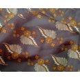 thumbnail image 4 of oneOone Silk Tabby Fabric Leaves Block Print Sewing Fabric BTY 42 Inch Wide, 4 of 4