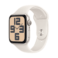 thumbnail image 1 of Apple Watch SE 44mm GPS Starlight Aluminum Case with Starlight Sport Band, 1 of 1