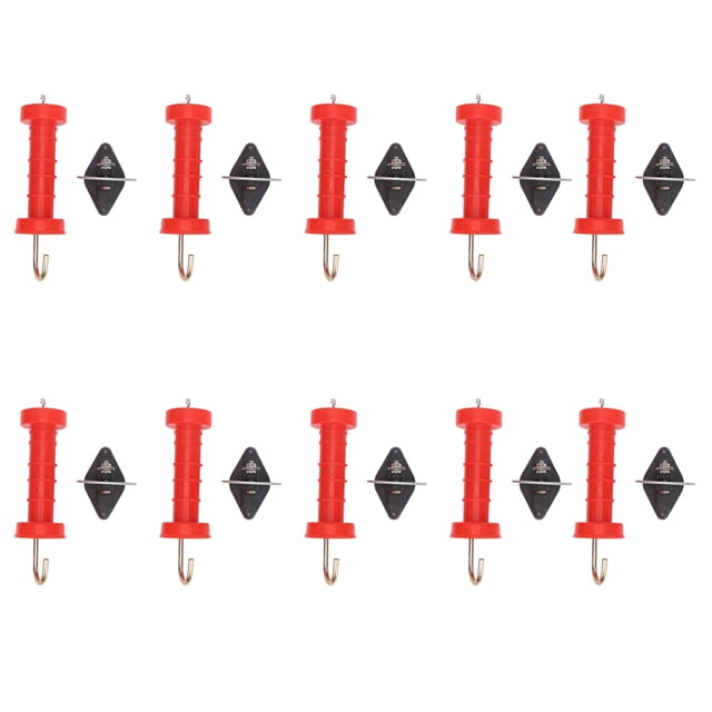 Poignée de Barrière Électrique, Poignée de Clôture Isolée Poignée de Clôture Rouge pour Professionnel pour Extérieur