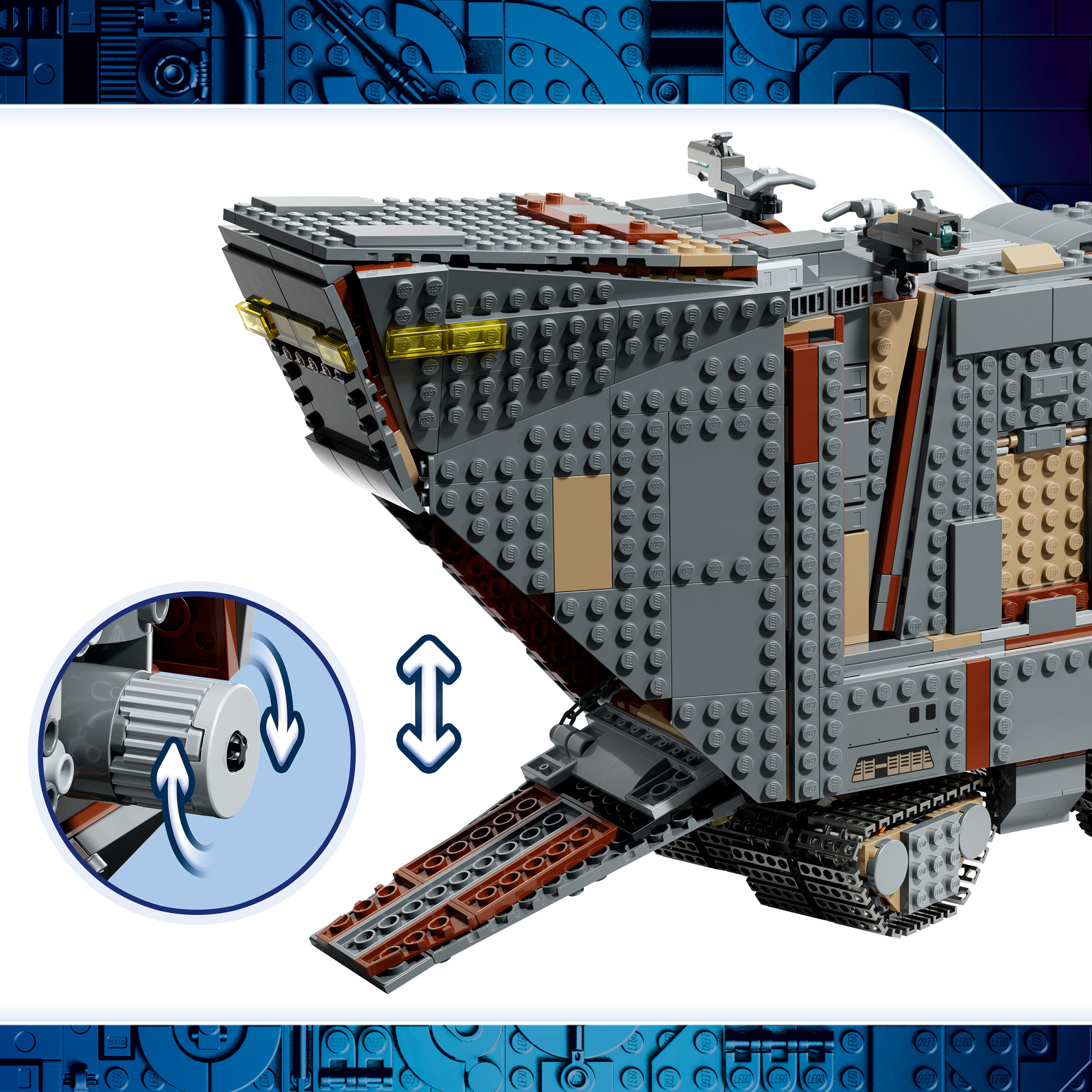 LEGO Star Wars Le chars des sables d’Offworld avec un Mudhorn, Ensemble 75453