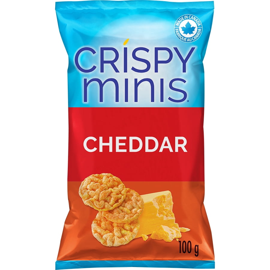 Quaker Crispy Minis Brown Rice Chips Cheddar Cheese
