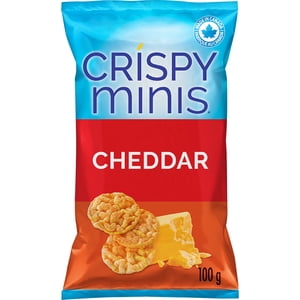 Quaker Crispy Minis Brown Rice Chips Cheddar Cheese