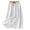 White, variant on Amzcrzy Skirts for Women Summer Solid Color Cotton Linen Midi Skirt Comfy Elastic Waist Drawstring Long Skirts for Women with Pockets 2XL