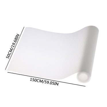 Shelf Paper for Kitchen Cabinets Non Adhesive Eva Cuttable Transparent Cabinet Mat Kitchen Oil-Proof Mat Paper Household Wardrobe Cabinet Mat Non Slip Kitchen Mat