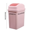 thumbnail image 3 of EGNMCR Trash Can Kitchen Trash Can Household Garbage Cans Living Room Kitchen Seam Thickened Shaking Lid Press Large Capacity Plastic Cream Wind With Lid Garbage Cans garbage bin, 3 of 3