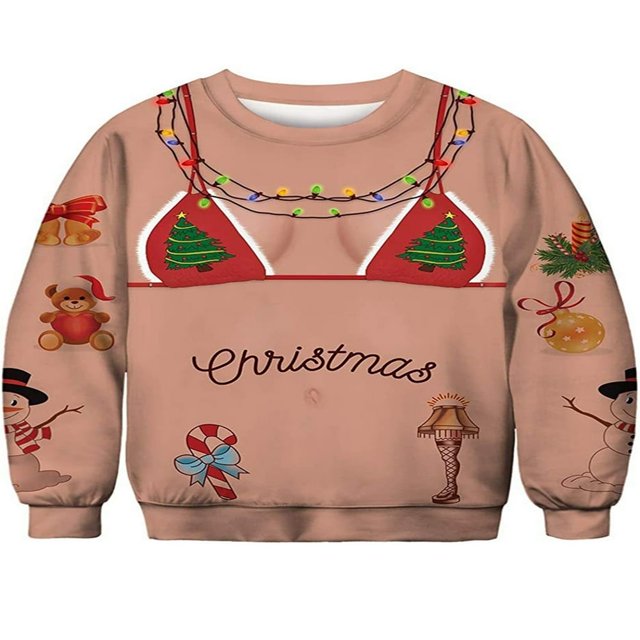 Pulls à Manches Longues Sweat-Shirts Halloween pour Hommes et Femmes avec Imprimé