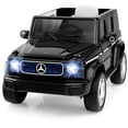 thumbnail image 1 of Costway Licensed Mercedes-Benz EQG Kids Ride On Car with Remote Control Detachable Battery Black, 1 of 10
