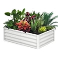 thumbnail image 1 of Galvanized Metal Raised Garden Bed – Rectangular Planter for Vegetables, Flowers & Herbs, Weather-Resistant, Indoor/Outdoor, 1 of 9