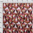 thumbnail image 3 of oneOone Rayon Dark Magenta Fabric Floral Sewing Craft Projects Fabric Prints By Yard 56 Inch Wide, 3 of 5