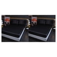 thumbnail image 3 of VONKY Easy To Install Plain Fitted Sheet For High Mattress plifies Bed-Making black 2Set, 3 of 6