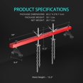 thumbnail image 2 of SPECSTAR 1100 Lbs Engine Support Bar Transverse Hoist for Motor Transmission with 2 Points Lift Holder and Dual Hooks, 2 of 7