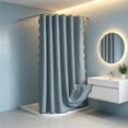 thumbnail image 4 of Large Waterproof Polyester Shower Curtain with Rustproof Grommets, 70.87x78 inches, Multiple Colors, Easy to Install and Clean, 4 of 6