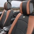 thumbnail image 2 of Ultra Comfort High Grade Leather Seat Covers For Car Truck SUV Van - Front Set, 2 of 4