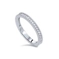 thumbnail image 3 of Diamond Wedding Ring 1/5ctw Womens Stackable Diamond Band 10k White Gold, 3 of 4