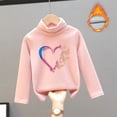 thumbnail image 2 of Girls Fall Shirts And Tops High Collar Velvet Warmth Soft Unisex R Girls Fall Tops Casual for 11-12 Years, 2 of 3