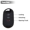 thumbnail image 3 of Unique Bargains Pink Silicone Three Button Car Remote Key Cover Case for Fiat 500 Viaggio Ottimo, 3 of 5