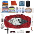 thumbnail image 4 of Sac de Sport Extra Grand 105 L 32,5 Pouces Bagage Léger pour Voyage - Rouge, 4 of 7