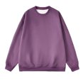 thumbnail image 2 of Hommes Décontracté Col Rond Manches Longues Pull Chandails en Molleton Blouse Couleur Unie, 2 of 4