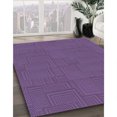 thumbnail image 3 of Ahgly Company Machine Washable Indoor Rectangle Transitional Purple Jam Purple Area Rugs, 2' x 5', 3 of 7