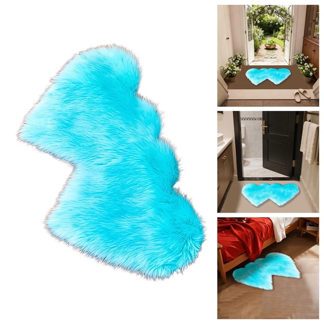 BotaniNest Heartfelt Carpet For Cozy Floor – Soft Area Rug For Living Room Bedroom Dorm Lightweight Floor Mat#