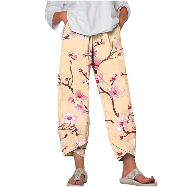 Women'S Summer Comfortable And Fashionable Printed Slim Fit Pants