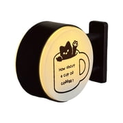Mini Coffee Refrigerator Retro Coffee Neon Sign Fridge with Light Wall Mount Lighted & Bar Signs for Kitchen Home Dorm CoffeeLovers