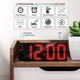 thumbnail image 4 of Digital Alarm Clock, Power Saving Mode & USB Power Supply, Large LED Display for Bedroom, Adjustable Brightness, Alarm and Snooze, Anti-Reflective Surface for Clear Visibility, 4 of 6