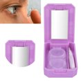 thumbnail image 1 of Peahefy Microbrush Disposable Cute Cartoon Pattern Cosmetic Contact Lenses Case Contact Lens Box Tweezers Set Purple Cotton Swabs, 1 of 8