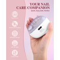 thumbnail image 2 of WJCA 2025 Upgraded Electric Nail Trimmer, 2-Speed Automatic Filer with LED Light & Storage Case, USB Rechargeable for All Ages, White., 2 of 6
