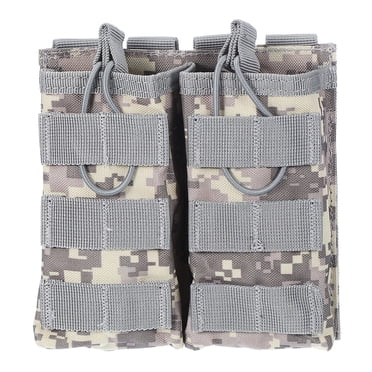 Uxcell Extérieur Polyvalent à Dessus Ouvert Double Pochette pour Activités de Plein Air Camouflage Gris