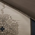 thumbnail image 3 of Donovan 7 Piece Jacquard Comforter Set Navy Cal King, 3 of 4