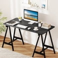 thumbnail image 4 of Costway 48" x 24" Whole Piece Table Top with Safe Rounded Corners for Home Office Desk DIY Black, 4 of 9
