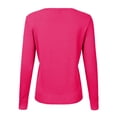 thumbnail image 4 of Cardigan à Col Rond pour Femmes, Mode Durable, Tricoté, Manches Longues, Grandes Tailles, Coupe Ample, Couleur Unie, Veste Chandail Courte, Cardigan - Hontri, 4 of 4