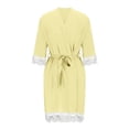 thumbnail image 4 of LSLJS Pyjama d'Intérieur Mode pour Femmes Pyjama à Manches Longues pour Femmes Chemises de Nuit Peignoirs d'Intérieur, Peignoirs Cadeaux pour Femmes, 4 of 6