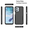 thumbnail image 2 of For Motorola Moto G 5G 2023 Phone Case,2 in 1 Hard PC Phone Case for Moto G 5G 2023 , Rubber & Rugged Shockproof Full Body Protection Case Cover - Black, 2 of 6