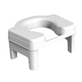 thumbnail image 1 of Esquirla Bathroom Toilet Stool Portable Compact Potty Stool for Toilet Bathroom Adult 18.5cm white, 1 of 8