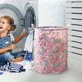 thumbnail image 3 of Patterned Linen Laundry Hamper Without Lid Large Open Top for Bedroom or Bathroom - Durable Breathable -Linen Fabric Laundry with Stylish Easter Pattern and Easy Carrying Design, 3 of 5