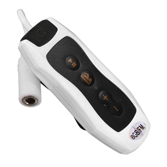Qualitygoods Mini IPX8 Waterproof MP3 Music Player FM Radio 4G/8G Clip Design Sport Running Swimming Diving Music Player