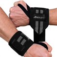 thumbnail image 1 of Boldfit Sangles de Poignet en Polyester Accessoires pour Hommes Poignée & Support de Poignet Sangles de Sport pour Gym, Musculation -(Gris), 1 of 2