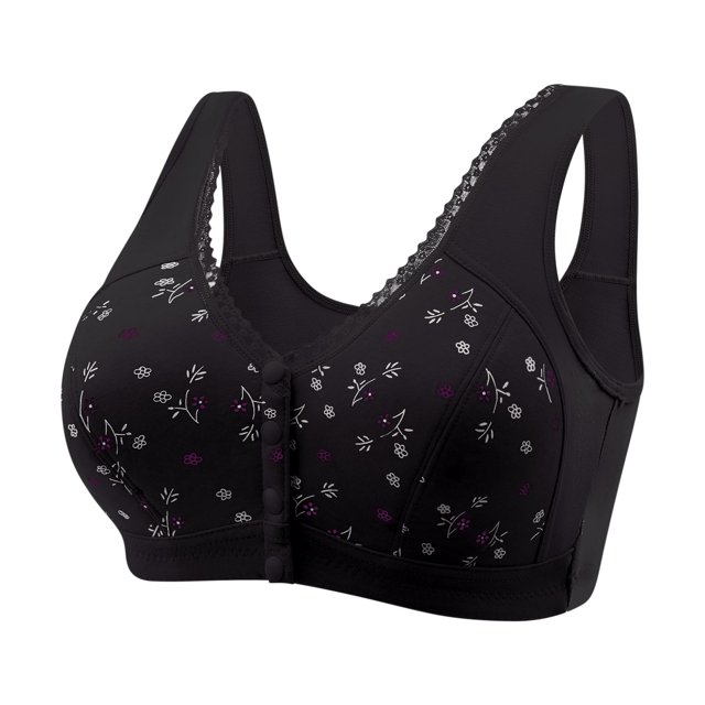 Bigersell Women's Bras for Older Women 1pcs Training Bra Style R-94 Breathable Pullover Bras Pack R-94-black