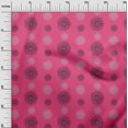 thumbnail image 2 of oneOone Silk Tabby Fabric Spiral & Floral Block Decor Fabric Printed BTY 42 Inch Wide, 2 of 4