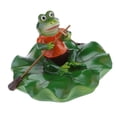 thumbnail image 3 of DOLITY Accessoires de Fête Cadeau avec Sculpture de Feuille de Lotus en Résine Micro Paysage - Aviron, 3 of 9