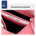 thumbnail image 3 of facefd Coin Purse Men Short Money Bag Change Mini Wallet Pocket Zipper Rfid Blocking Card Holder Cowhide Lady Fashion for Office Pouch Purple, 3 of 8