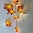 thumbnail image 4 of Halloween Maple Leaf Light String LED Lighted Pumpkin Home Office Dining Festival Garland for Home Halloween Decoration Type 9, 4 of 9